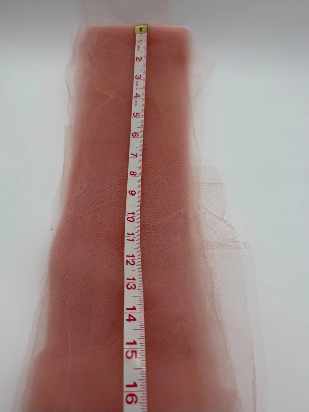 Peach Blush Pre-Cut Tulle Strips 5